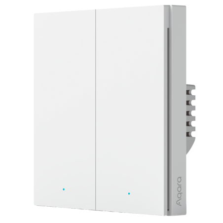 AQ-WS-EUK02 - Aqara Interruttore Smart da parete H1 - Zigbee 3.0 - Richiede AQARA HUB - Senza neutro / Protezione dall'alta tens