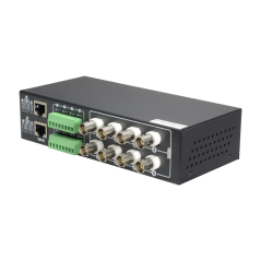 BA608P-HD - Video Balun 4N1 (HDTVI, HDCVI, AHD e CVBS) - 8 canali passivi - Include 8 BA612P-HAC - Connessione BNC e RJ45 - Dist