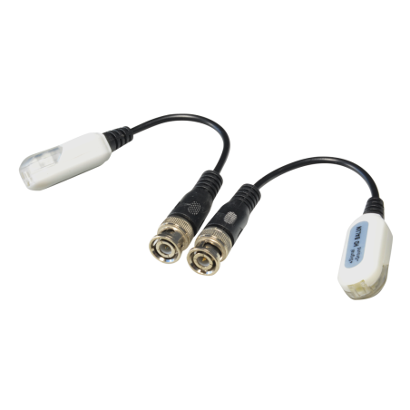 BA609-HAC - Trasmettitore passivo per doppino intrecciato SAFIRE - Ottimizzato per HDTVI / HDCVI / AHD - 1 canale video - Passiv