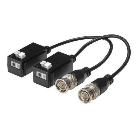 BA612P-POC - Trasmettitore passivo per doppino intrecciato SAFIRE - Ottimizzato per HDTVI, HDCVI e AHD - 1 canale video, PoC - P