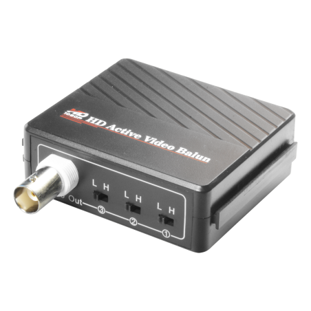 BA615A-RX - Ricetrasmittente attiva - Ottimizzato per HDTVI / HDCVI / AHD - 1 canale video - BNC/UTP 4 pins - Distanza: 400 ~ 70