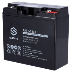 BATT-1218 - Batteria ricaricabile - Tecnologia piombo-acido AGM - Voltaggio 12 V - Capacità 18 Ah - 168 x 181 x 77 mm / 5600 g -