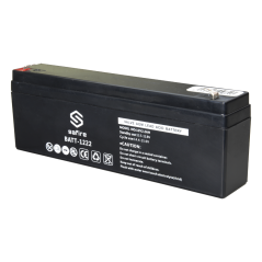 BATT-1222 - Batteria ricaricabile - Tecnologia piombo-acido AGM - Voltaggio 12 V - Capacità 2.2 Ah - 58 x 34 x 178 mm / 820 g - 