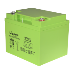 BATT-1244-U - Upower - Batteria ricaricabile - Tecnologia piombo-acido AGM - Voltaggio 12 V - Capacità 40.0 Ah - 170 x 197 x 165