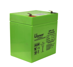 BATT-1250-U - Upower - Batteria ricaricabile - Tecnologia piombo-acido AGM - Voltaggio 12 V - Capacità 5.0 Ah - 107 x 90 x 70 mm