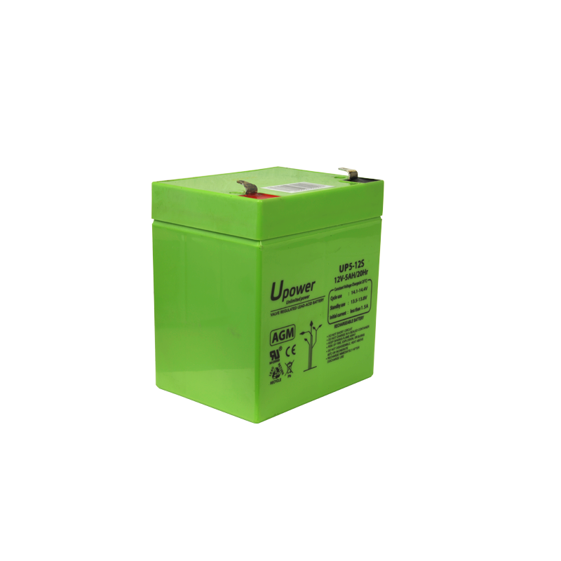 BATT-1250-U - Upower - Batteria ricaricabile - Tecnologia piombo-acido AGM - Voltaggio 12 V - Capacità 5.0 Ah - 107 x 90 x 70 mm