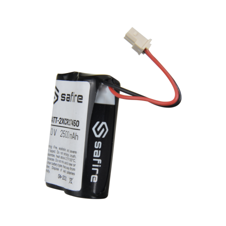 BATT-2XCR17450 - Safire - Pack di pile CR17450 / 4/5A / CR8L - Connettore Molex 5284 - Voltaggio 6 V / Litio - Capacità nominale