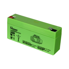 BATT-6033-U - Upower - Batteria ricaricabile - Tecnologia piombo-acido AGM - Voltaggio 6 V - Capacità 3.2 Ah - 66 x 134x x 34/ 6