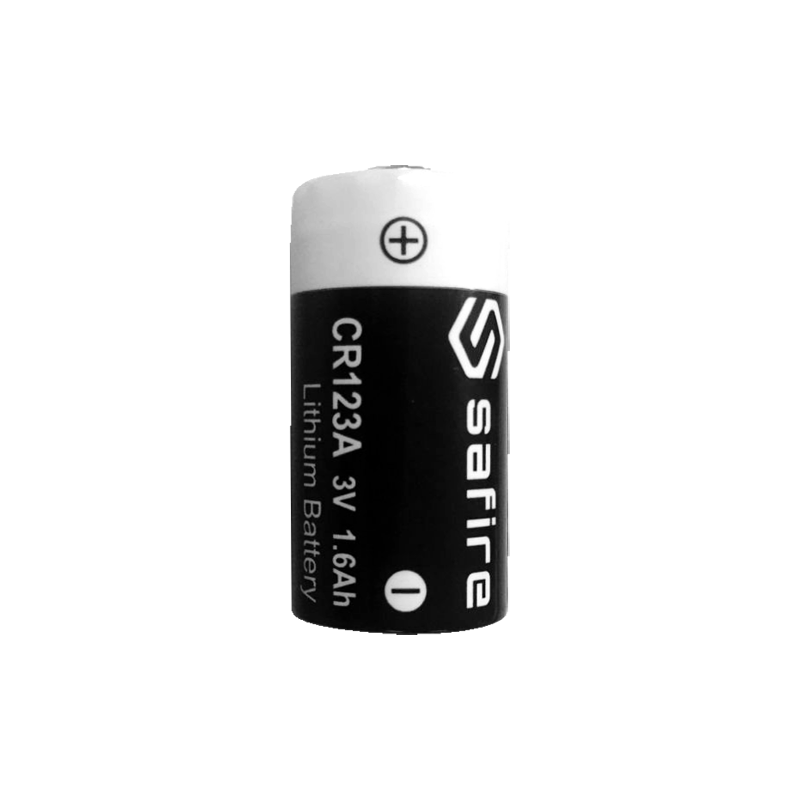BATT-CR123A - Safire - Batteria CR123A - Voltaggio 3.0 V - Litio - Capacità nominale 1600 mAh - Compatibile con i prodotti a cat