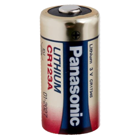 BATT-CR123A-P - Panasonic - Batteria CR1123A - Voltaggio 3.0 V - Litio - Capacità nominale 1550 mAh - Compatibile con i prodotti