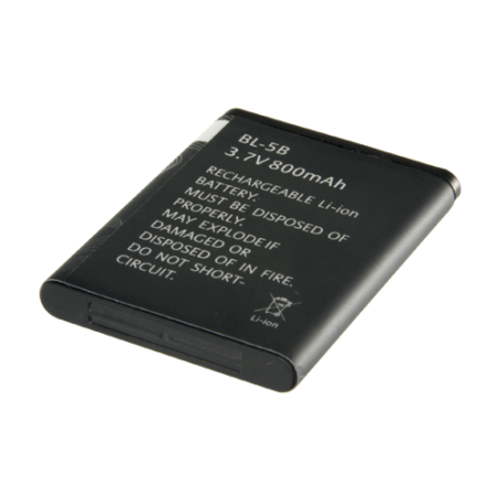 BL-5B - Batteria di backup - Litio - Ricaricabile - 3.7 V - 900 mAh - Compatibile con pannelli d'allarme