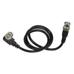BNC1-60-L - Cavo coassiale RG59 - Connettore BNC maschio a gomito - Connettore BNC maschio diritto - 60 cm di lunghezza - Video 