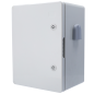 BOX-403022-IP65 - Box in poliestere - Dimensioni esterne 40x30x22 cm - Grado di protezione IP65 - Filtro di ventilazione - Guida