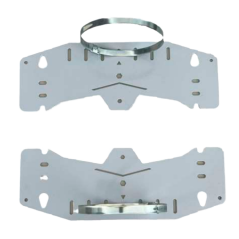 BOXPOLE-4030 - Montaggio su palo e parete - Diametro 90-100 Ø - 2 pezzi - Compatibile con BOX-403017-IP65 e BOX-403022-IP65