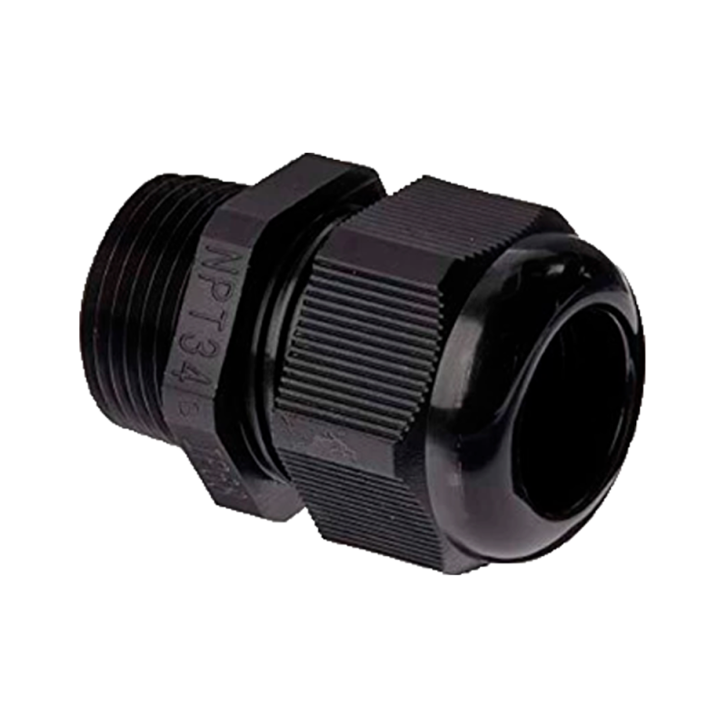 CABLE-GLAND-NPT3/4-BLACK - Raccordo impermeabile - Diametro tra 13-18 mm - Fabbricato in plastica - Adatto per esterni IP68 - Pa
