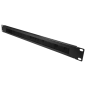 CBBP-1U - Pannello spazzola - Misura massima 1U - Adatto per rack - Robusto e resistente - Colore nero - Fabbricato in metallo