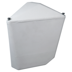 CBOX-3F180 - Supporto a parete o palo triangolare - Adatto per uso esterno - Permette di inserire il cablaggio al suo interno - 