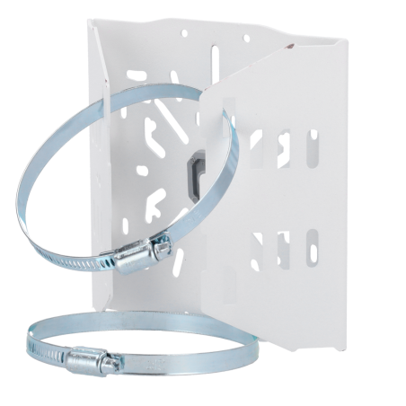 CBOX-JA-M150-V1 - Staffa per pali/lampioni - Per telecamere bullet o dome - Design universale - Adatto per esterni - Colore bian