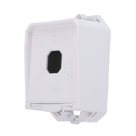 CBOX-JET-703-W - Scatola di giunzione - Per telecamere dome - Adatto per uso esterno - Fabbricata in PVC - Colore bianco - 140 (