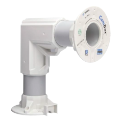 CBOX-L9015 - Supporto da parete angolato - Adatto per uso esterno - Compatibile con tutti i prodotti CamBox - Fabbricato in plas