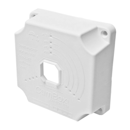 CBOX-NX1-1118 - Scatola di giunzione - Per telecamere dome e bullet - Per esterni - Installazione a tetto o parete - Sigillo com