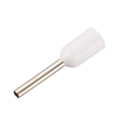 CON-E0508-FERRULE - Puntalini - Per cavi elettrici - Diametro del conduttore 0.5mm² / AWG 22 - Colore bianco - 200 Unità