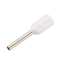 CON-E0508-FERRULE - Puntalini - Per cavi elettrici - Diametro del conduttore 0.5mm² / AWG 22 - Colore bianco - 200 Unità