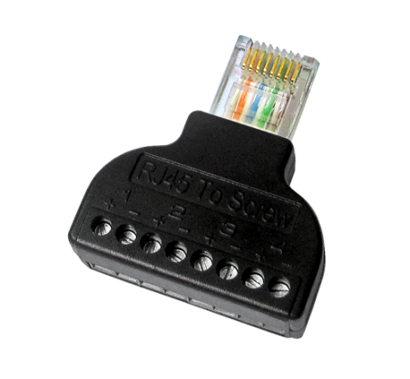 CON300-BLOCK - Adattatore di RJ45 a terminale - Connettore RJ45 maschio - 8 terminali