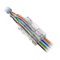 CON300-CAT5-EZ - Connettore RJ45 per crimpare - Speciale categoria 5 - Apertura frontale per una facile installazione - 8P8C - 5
