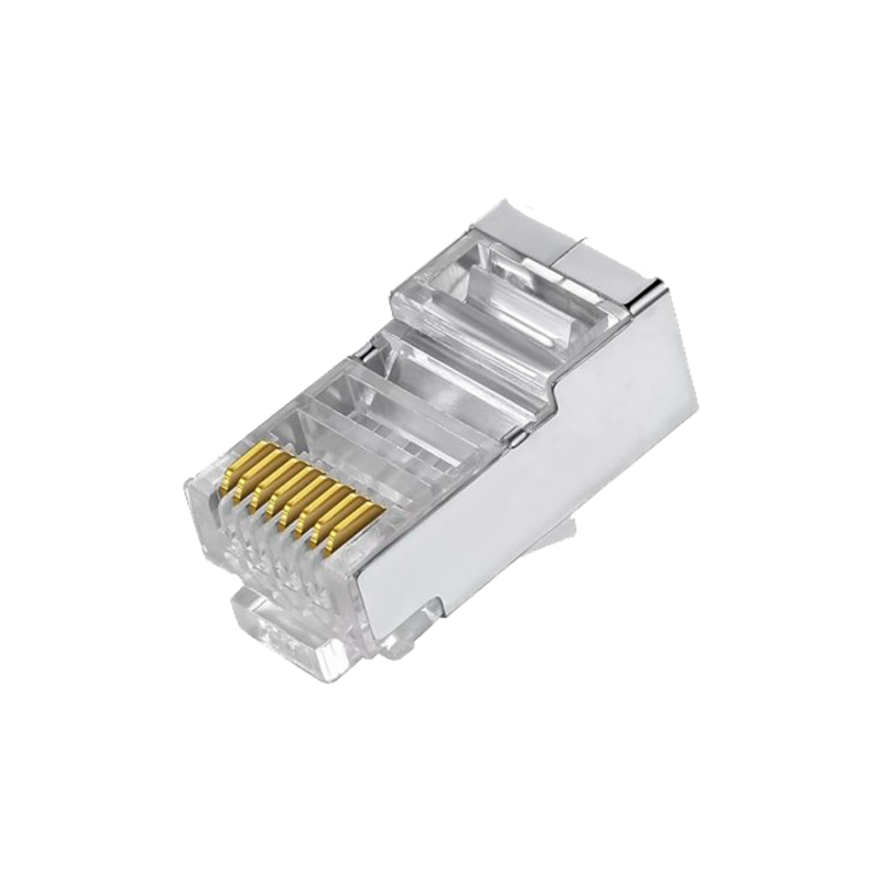 CON300-FTP6 - Connettore - RJ45 FTP CAT 6 per la crimpatura - Compatibile con il cavo FTP - 20 mm (P) - 10 mm (H) - 5 g