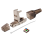 CON300-FTP6A-TL - Connettore RJ45 - Compatibile con il cavo FTP Cat 6A - Alloggiamento in metallo - Compatibile con i cavi AWG23 CON300-FTP6A-TL - Connettore RJ45 - Compatibile con il cavo FTP Cat 6A - Alloggiamento in metallo - Compatibile con i cavi AWG23