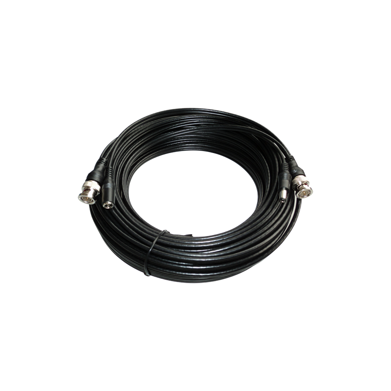 COX40 - Cavo combinato RG59 + DC - Connettore BNC - 40 metri - Video - Alimentazione - Poche perdite