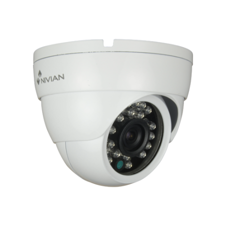 CS940 - Telecamera simulata non operativa NIVIAN - Tipo Dome IR - Alloggiamento in metallo - LED non funzionali reali - Lente re
