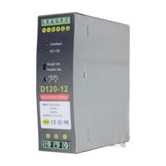 DC12V10A-DIN - Alimentatore a commutazione - uscita DC 12 V 10 A / 120 W - 2 uscite - Voltaggio in entrata 90 V ~ 264 V - 135 (P