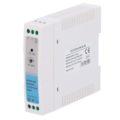 DC12V2A-DIN-SLIM - Alimentatore - uscita DC 12 V 1.67 A / 20 W - Tensione in ingresso 100-240VAC 50/60Hz - 23 x 100 x 92 mm - Mo