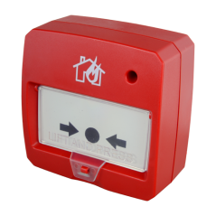 DMT-D9000-MCP-R - Pulsante convenzionale riattivabile - Certificato EN54 - Indicatore LED - Installazione su superficie - Riatti