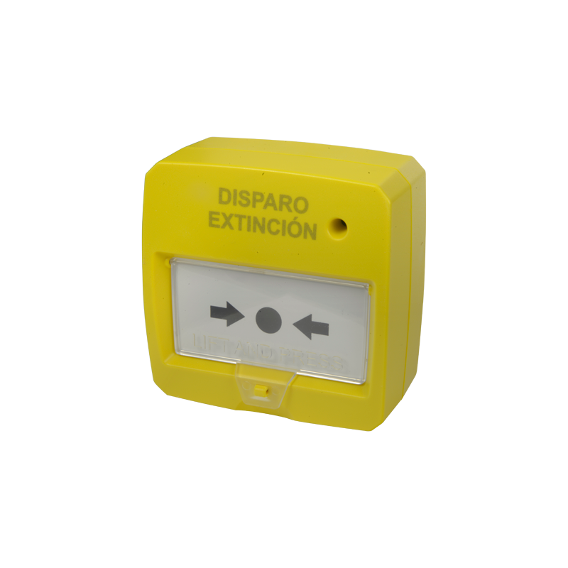 DMT-D9000-MCP-Y - Pulsante di reset - Specifico per pannello antincendio - Attivazione manuale - Installazione su superficie - R DMT-D9000-MCP-Y - Pulsante di reset - Specifico per pannello antincendio - Attivazione manuale - Installazione su superficie - R