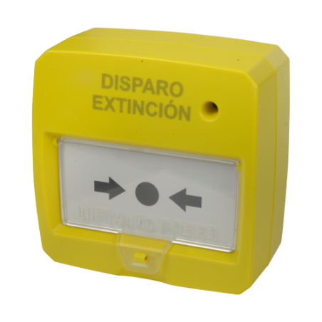 DMT-D9000-MCP-Y - Pulsante di reset - Specifico per pannello antincendio - Attivazione manuale - Installazione su superficie - R