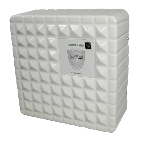 DT-800-AJ - Nebbiogeno Defendertech - 2 relè Ajax installati per l'attivazione e lo sparo - 830 m3 in 60" - Batteria non inclusa