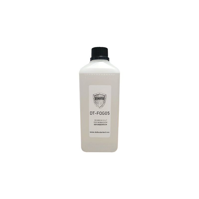 DT-FOG05 - Defendertech - Ricarica liquido - 0.5L - Speciale per 200m3 e 400m3