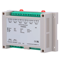 DT-R008 - Modulo di acquisizione e controllo dati - 8 ingressi digitali | 8 uscite relè (NO/NC) - Protocolli: Modbus/TCP, TCP/IP