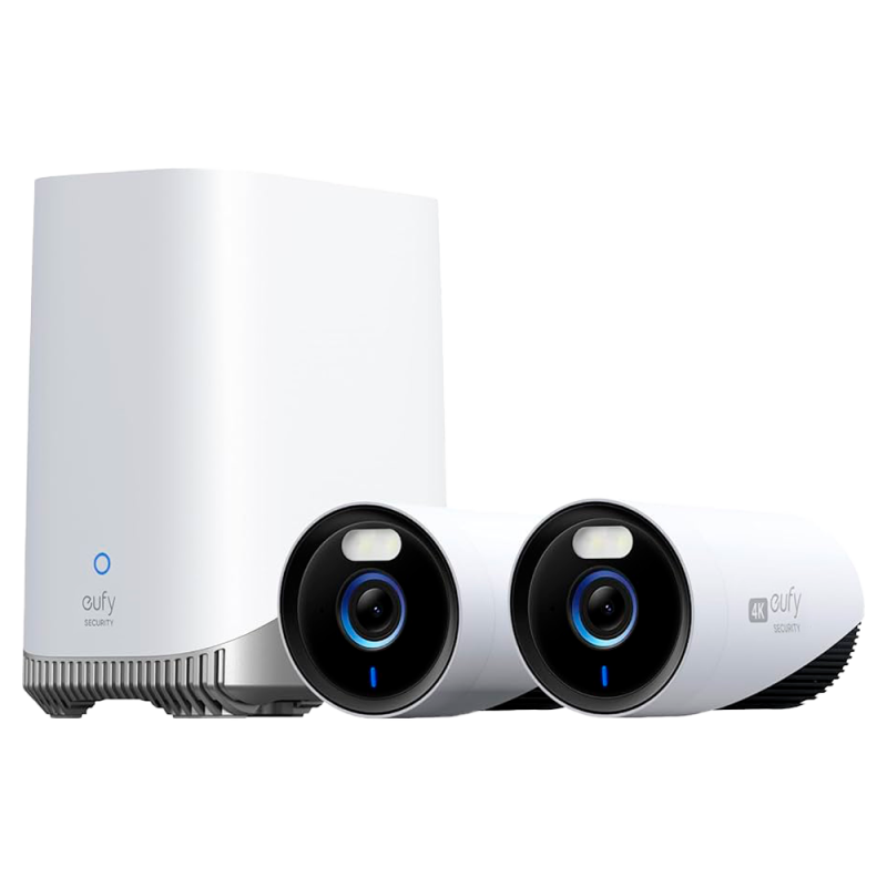 EUFY-EUFYCAM-E330-KIT2 - Kit 2 Telecamere + 1 HomeBase 3 Eufy by Anker - 4K /Rilevamento di persone, animali domestici e veicoli EUFY-EUFYCAM-E330-KIT2 - Kit 2 Telecamere + 1 HomeBase 3 Eufy by Anker - 4K /Rilevamento di persone, animali domestici e veicoli