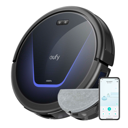 EUFY-ROBOVAC-G50-HYBRID - Robot Aspirapolvere Eufy by Anker - Potenza massima di 4000 Pa - Capacità del serbatoio 400 ml Polvere
