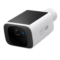 EUFY-SOLOCAM-S220 - Eufy by Anker Telecamera Wifi 2K - Rilevamento Persone/Volto/Movimento - Pannello solare integrato - Storage