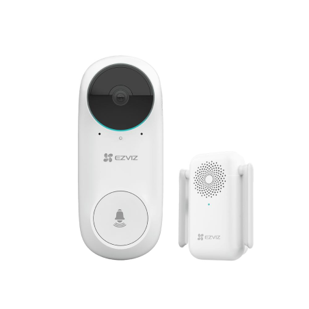 EZ-DB2C-KIT - Campanello con video WiFi IP Ezviz - Telecamera 2Mpx / Visione 160º - Audio / Cicalino interno incluso - Rilevamen