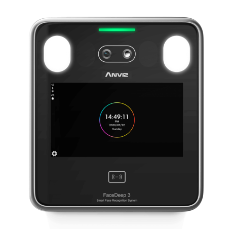FACEDEEP3 - Controllo accessi e presenze - Riconoscimento Facciale, scheda EM e PIN - 6.000 utenti | 100.000 registri - TCP/IP, 