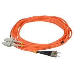 FB-SCST-DXMM-5 - Cavo in fibra ottica - Duplex - Multimodale - Connettore da SC a ST - 5 metri - Colore arancione