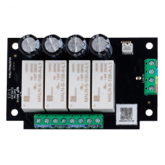 FIBRA-MULTIRELAY - Modulo con 4 relè indipendenti - Protocollo Fibra - Certificato grado 3 - Stato dei contatti: NC e NO - 2 mod