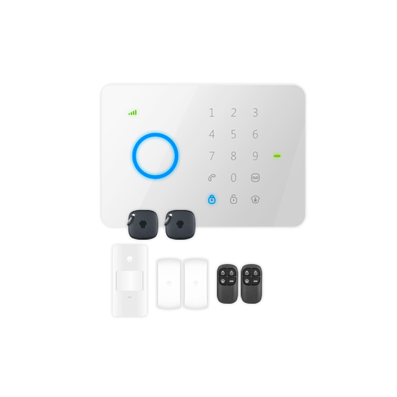 G5PLUS - Kit allarme domestico - Pannello touch con modulo GSM - Invio di allarmi via SMS e chiamate - Rilevatore PIR volumetric G5PLUS - Kit allarme domestico - Pannello touch con modulo GSM - Invio di allarmi via SMS e chiamate - Rilevatore PIR volumetric