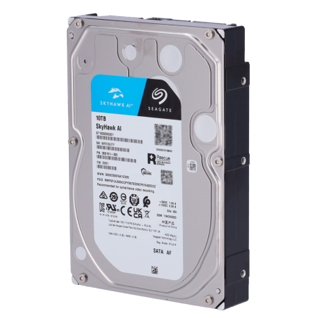 HD10TB-S-AI - Hard Disk Seagate Skyhawk AI - Capacità 10 TB - Interfaccia SATA 6 GB/s - Fino a 32 trasmissioni di intelligenza a